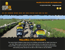 Tablet Screenshot of ciclosol.com